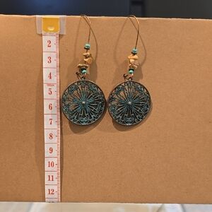 Elegant Turquoise Dangle Earrings